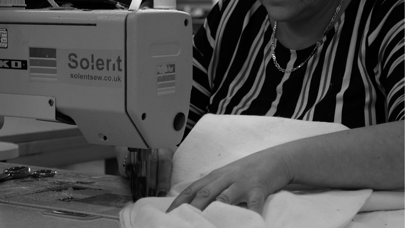 Individually cut and stitched