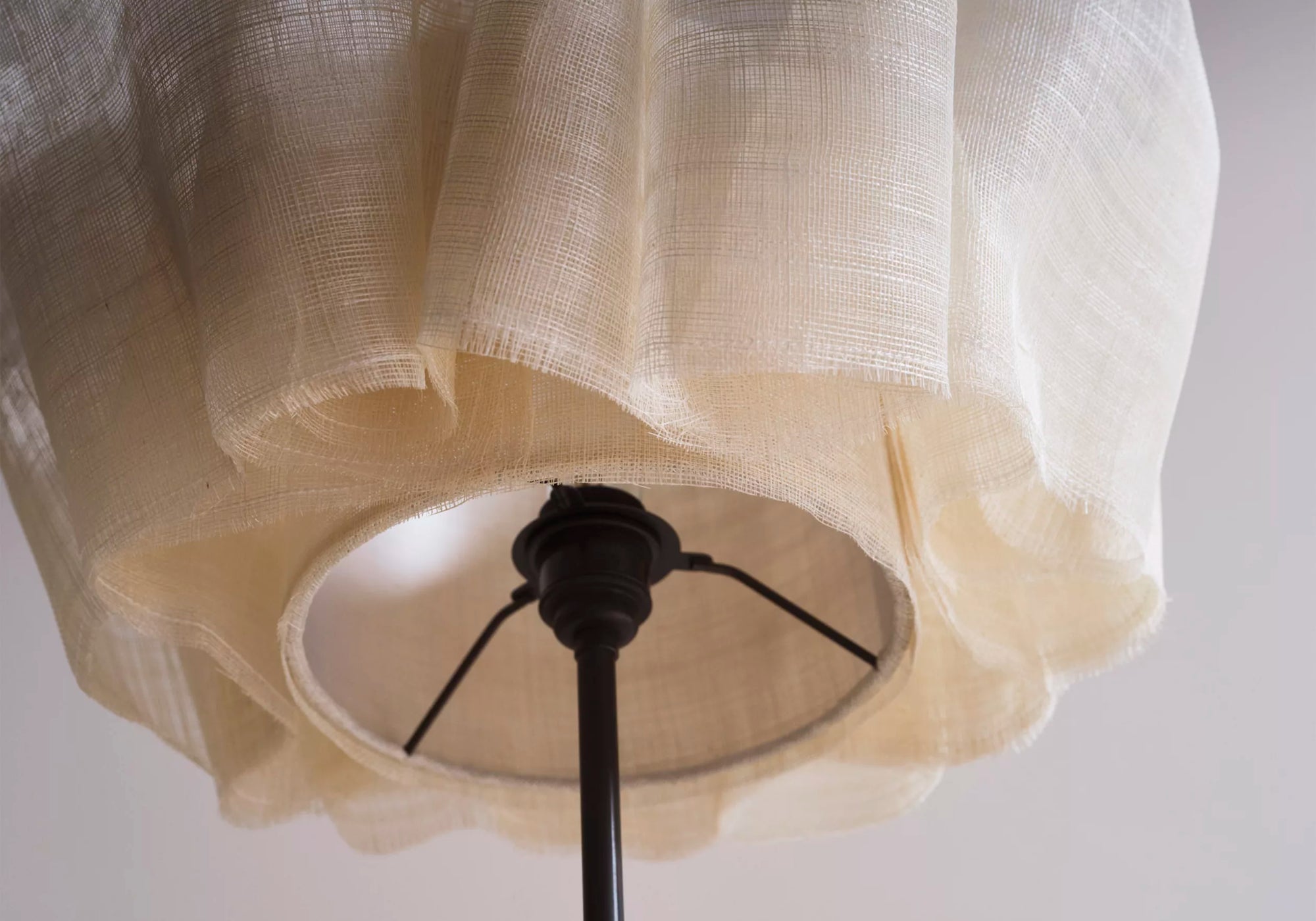 Anders floor light plant fiber detail