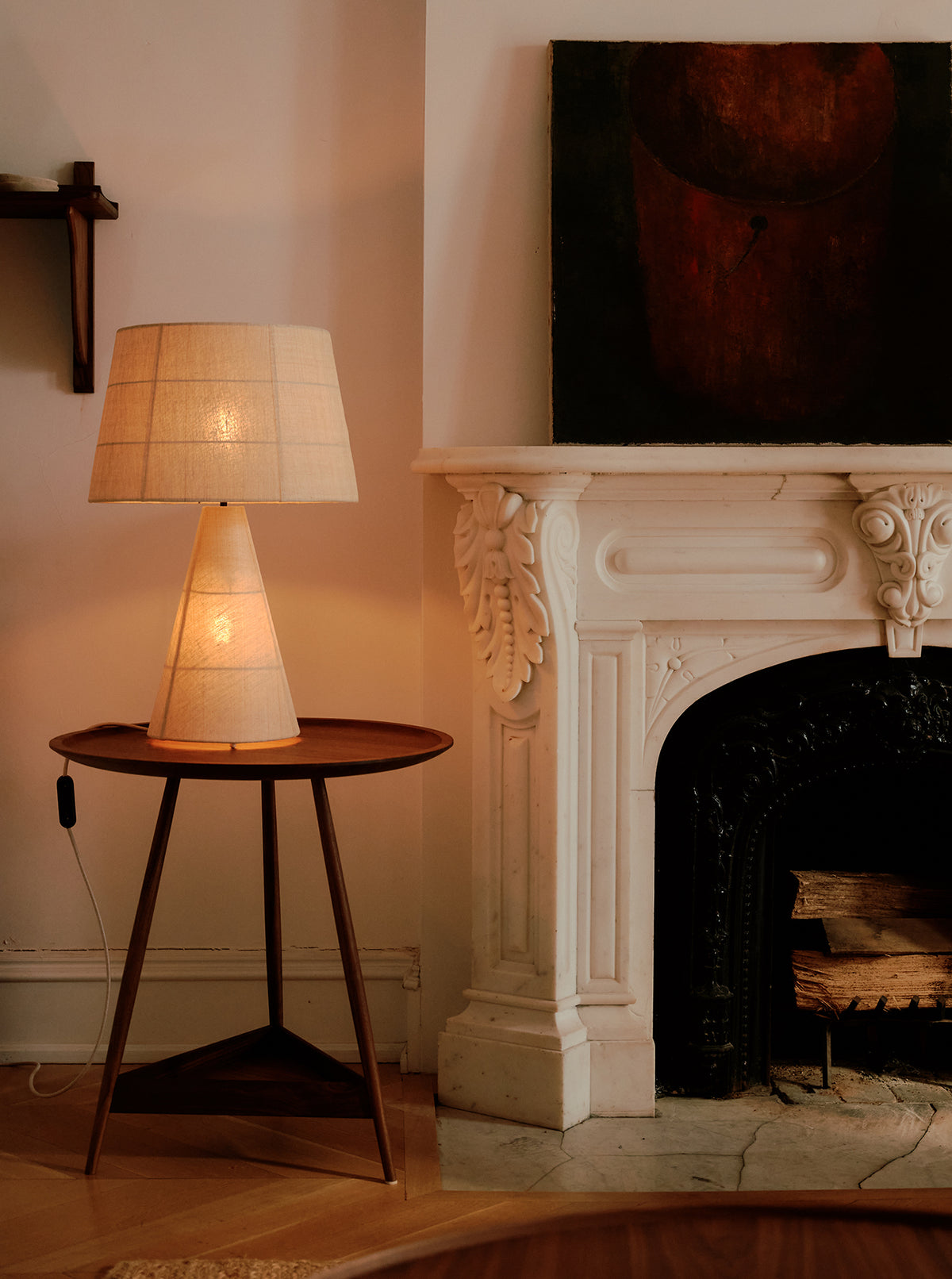 Gentle table light on Clyde lamp table