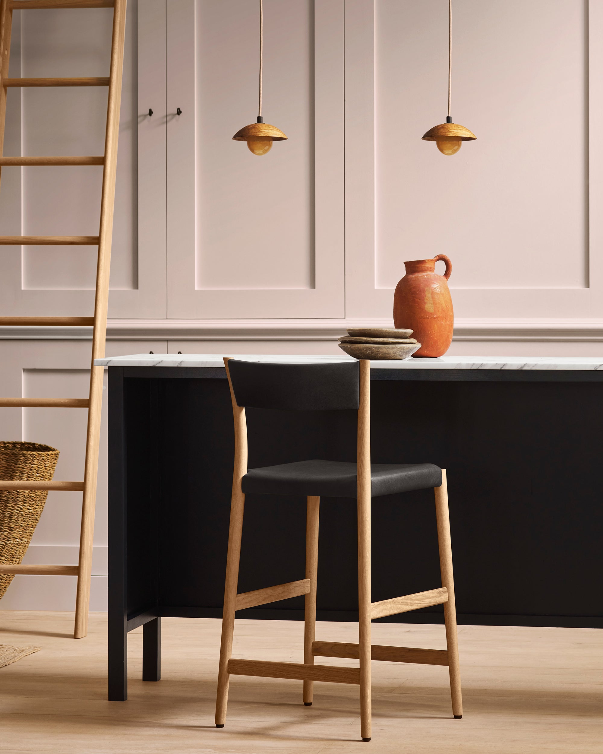 Avery counter stool upholstered