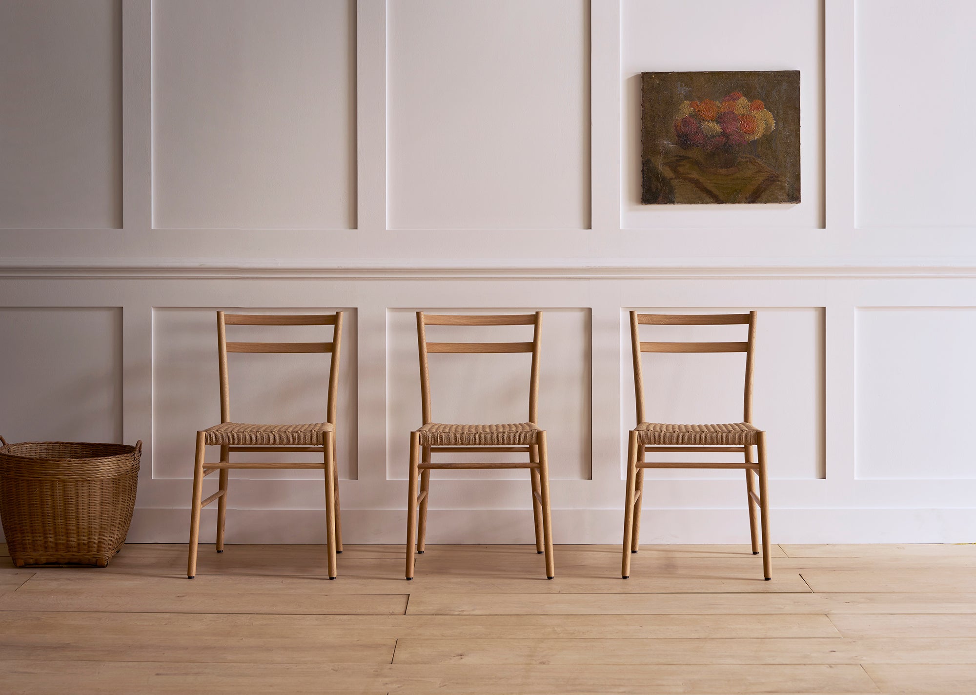 Avery woven dining chair