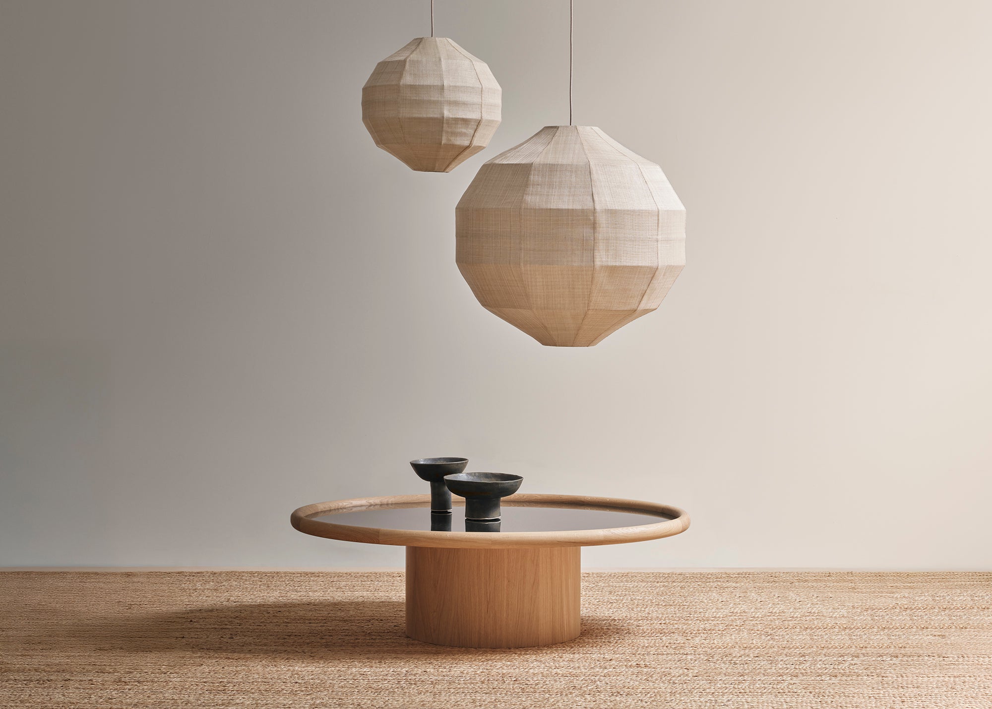 Landry coffee table circular moss