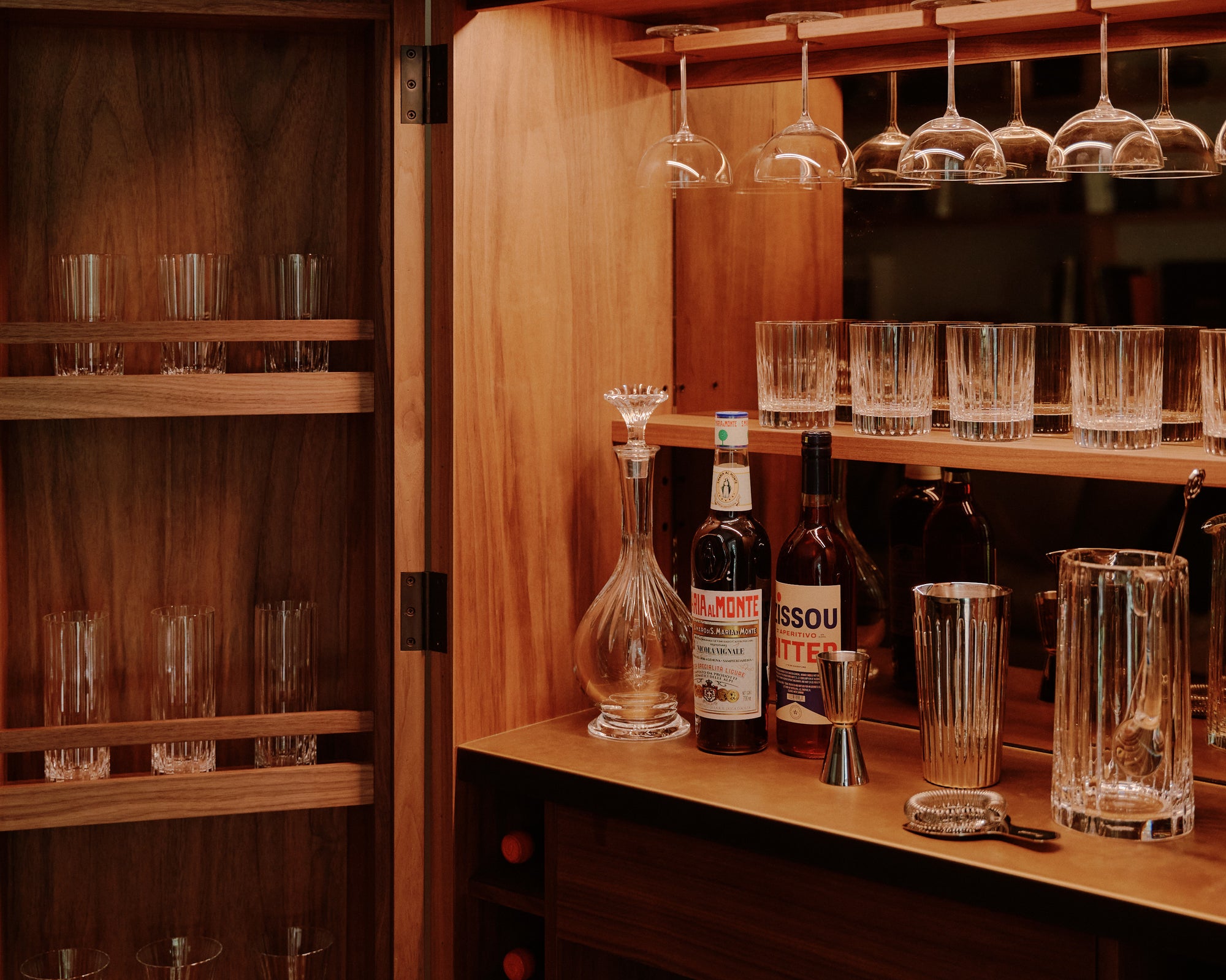 Glover drinks cabinet gold