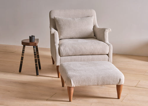 Angelo armchair with footstool