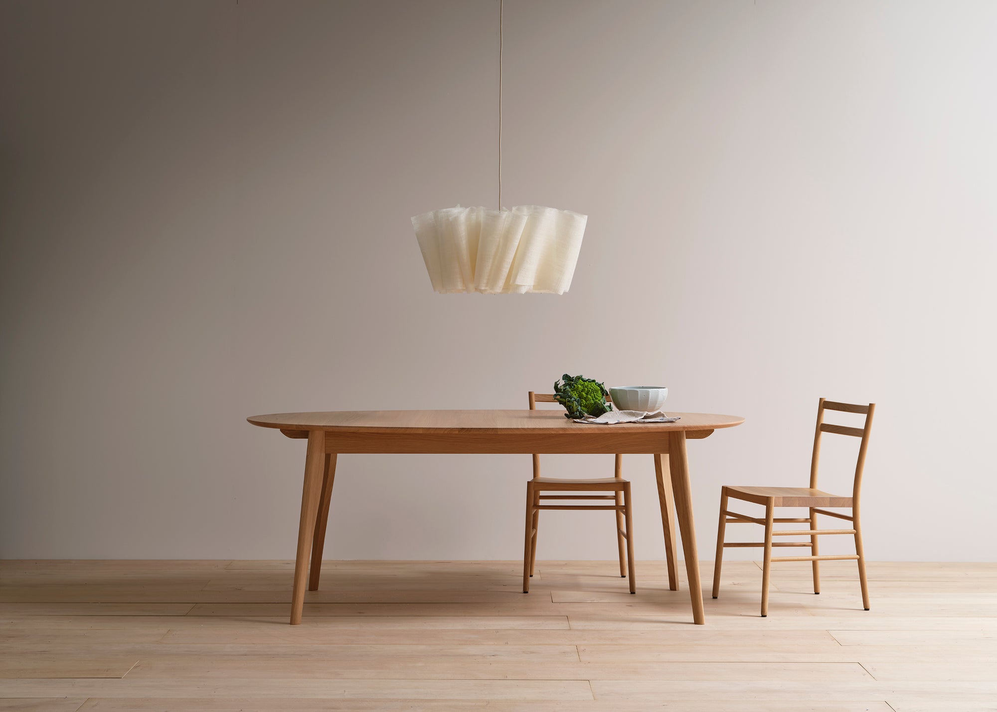 Harper dining table and avery dining chairs